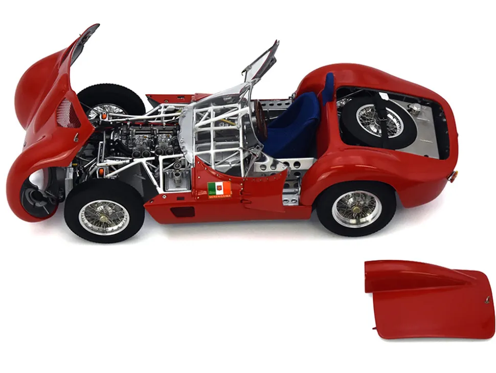 Maserati Tipo 60 "Birdcage" Red "Goodwood Revival 2008 - Nick Mason" Limited Edition to 1000 pieces Worldwide 1/18 Diecast Model Car by CMC