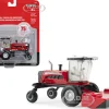 Massey Ferguson WR265 Self-Propelled Windrower Red Silver Top 75 Years of Hesston 1/64 Diecast Model ERTL TOMY 16449