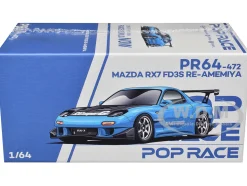 Mazda RX7 (FD3S) RE Amemiya RHD (Right Hand Drive) Light Blue with Carbon Hood 