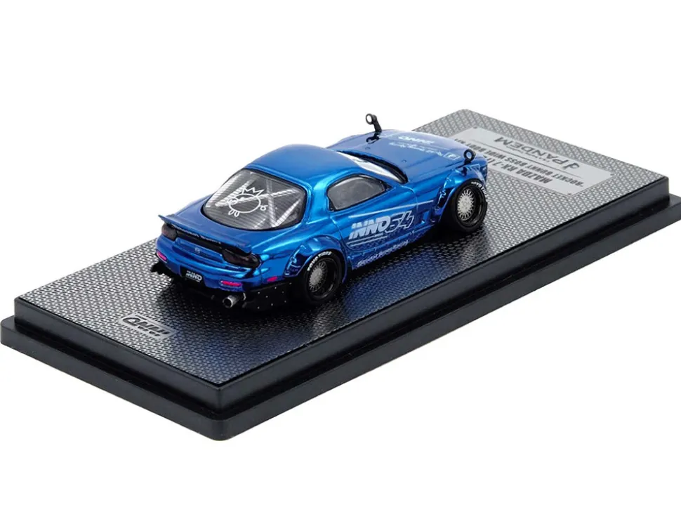 Mazda RX-7 (FD3S) RHD (Right Hand Drive) "Pandem Rocket Bunny" Blue Chrome "Tokyo Auto Salon 2026 Event Edition" 1/64 Diecast Model Car by Inno Models