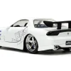 1993 Mazda RX-7 "HKS" White "The Fast and the Furious" (2001) Movie "25 Years of Fast & Furious" Series 1/32 Diecast Model Car by Jada