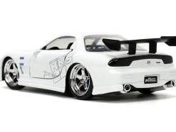 1993 Mazda RX-7 "HKS" White "The Fast and the Furious" (2001) Movie "25 Years of Fast & Furious" Series 1/32 Diecast Model Car by Jada