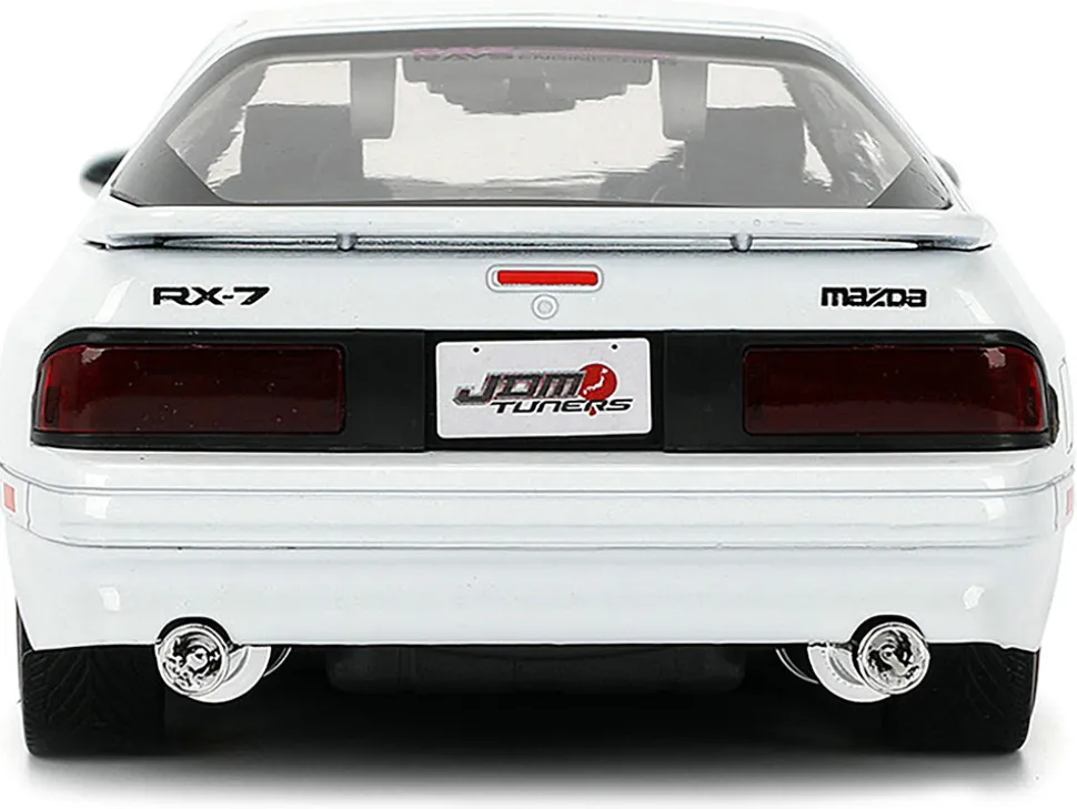 1985 Mazda RX-7 White "JDM Tuners" Series 1/24 Diecast Model Car by Jada