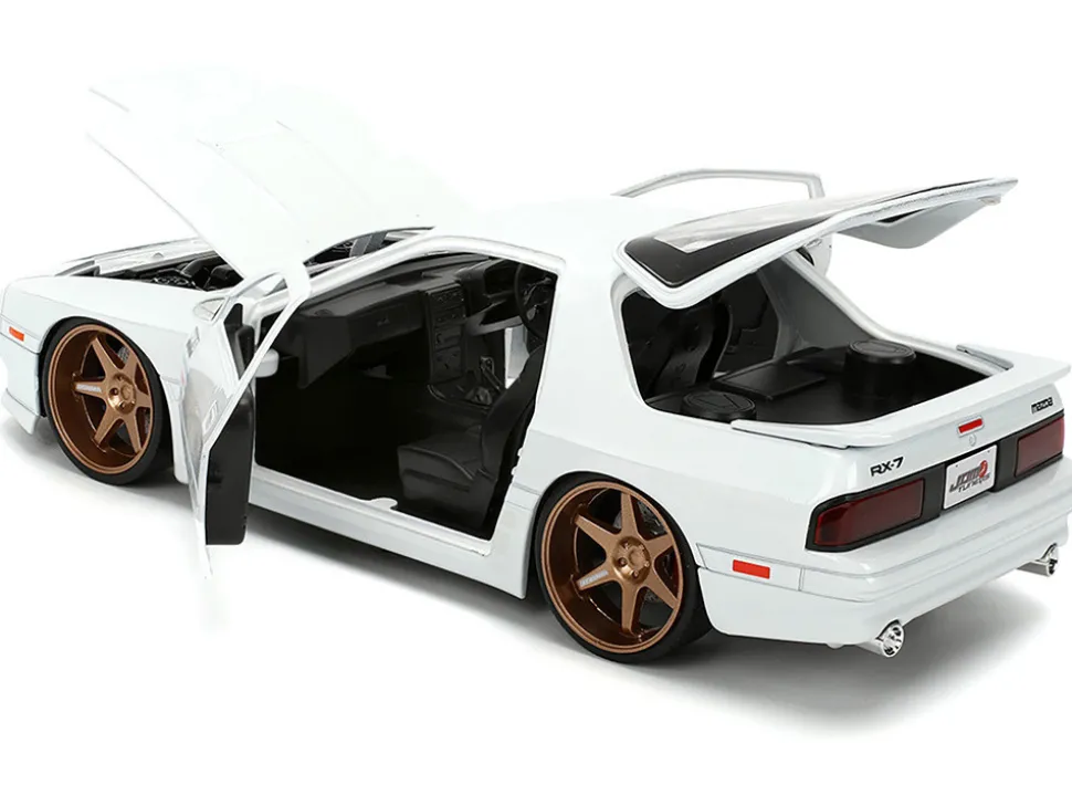 1985 Mazda RX-7 White "JDM Tuners" Series 1/24 Diecast Model Car by Jada