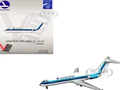 McDonnell Douglas DC-9-14 Commercial Aircraft "Eastern Air Lines" (N8901E) White with Blue Stripes 1/400 Diecast Model Airplane by V1:400