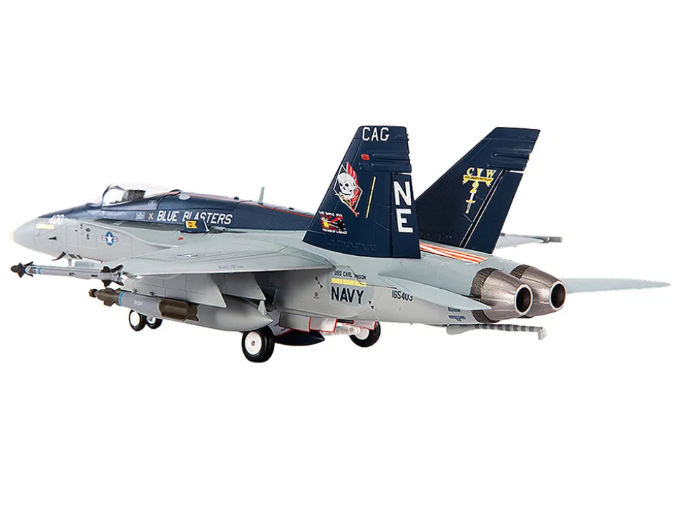 McDonnell Douglas F/A-18C Hornet Aircraft "VFA-34 Blue Blasters, USS Carl Vinson, Last Cruise" (2018) United States Navy 1/72 Diecast Model by JC Wings