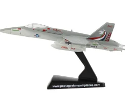 McDonnell Douglas F A 18C Hornet Fighter Aircraft VFA 131 Wildcats United States Navy 1/150 Diecast Model Airplane Postage Stamp PS5338-3