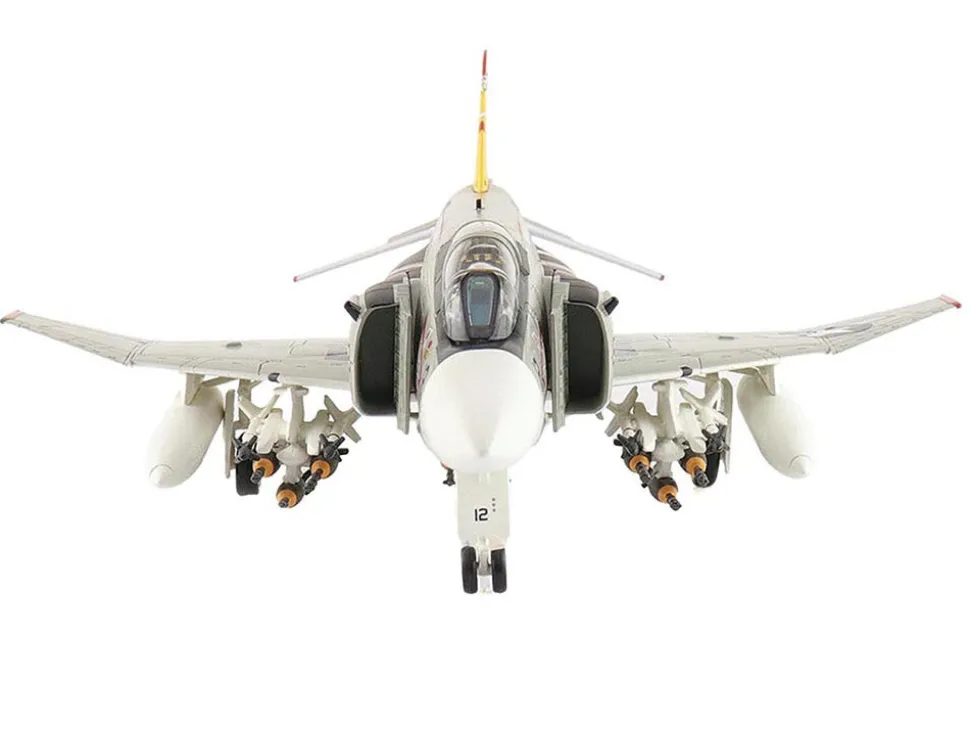 McDonnell Douglas F-4J Phantom II Fighter-Bomber Aircraft "153893, VMFA-312 Checkerboards" (1976) United States Marine Corps "Air Power Series" 1/72 Diecast Model by Hobby Master