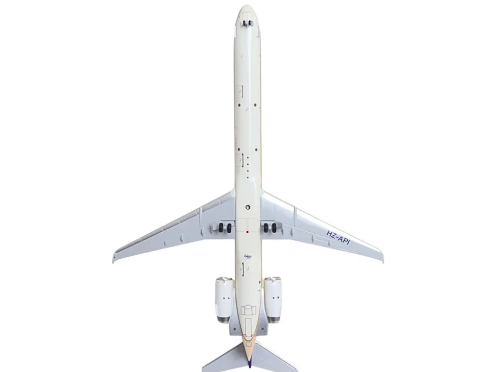 McDonnell Douglas MD-90 Commercial Aircraft "Saudia Airlines" (HZ-API) Beige with Blue Tail "Gemini 200" Series 1/200 Diecast Model Airplane by GeminiJets