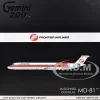 McDonnell Douglas MD-81 Commercial Aircraft "Frontier Airlines" (N859HA) White with Red and Orange Stripes "Gemini 200" Series 1/200 Diecast Model Airplane by GeminiJets