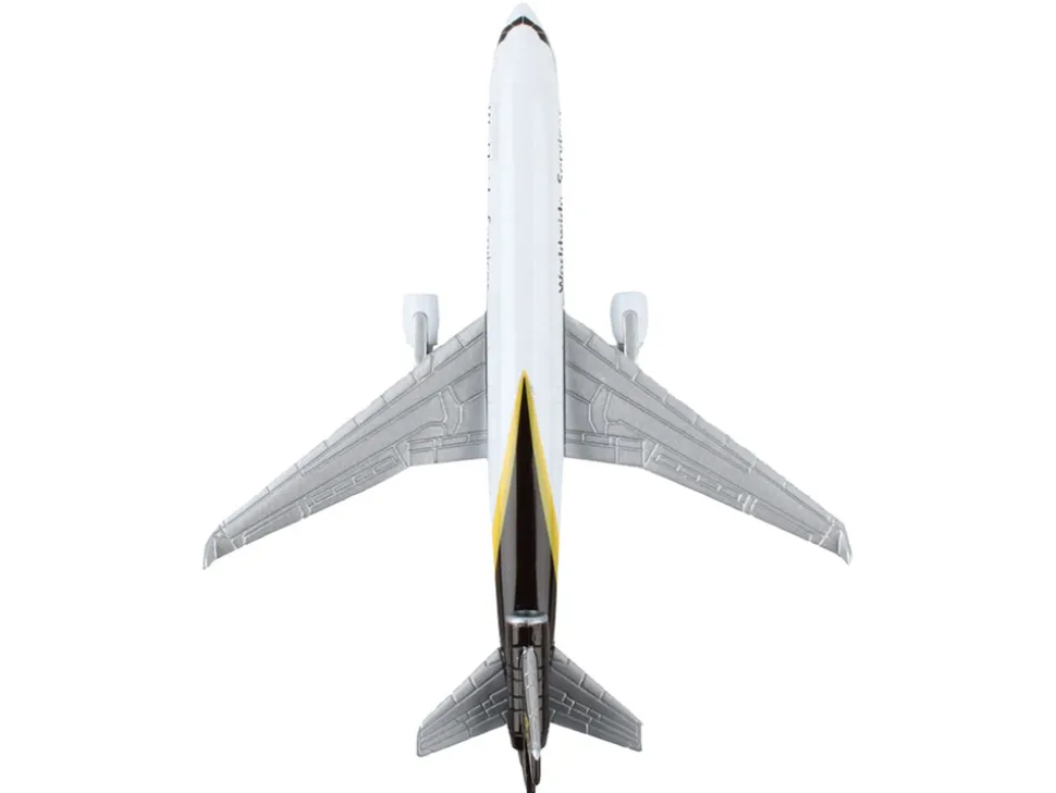 McDonnell Douglas MD-11 Commercial Aircraft "UPS Worldwide Services" (N281UP) White with Brown Tail Diecast Model Airplane by Daron
