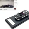 McLaren Elva Convertible #4 Carbon Black with White and Red Stripes 1/64 Diecast Model Car LCD Models LCD64022CBU