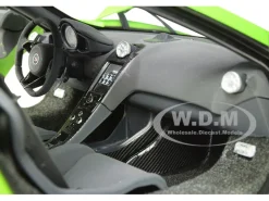 McLaren 675LT Napier Green Black Wheels 1/18 Model Car Autoart 76049