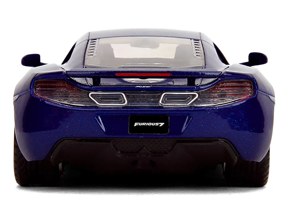McLaren MP4.12C Blue Metallic "Furious 7" (2015) Movie "Fast & Furious" Series 1/32 Diecast Model Car by Jada