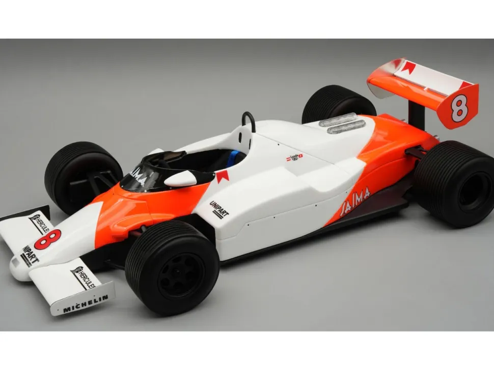McLaren MP4/1C #8 Niki Lauda Formula One F1 "Monaco GP" (1983) with Display Case "Mythos Series" Limited Edition to 40 pieces Worldwide 1/18 Model Car by Tecnomodel