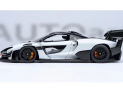 McLaren Senna GTR Silica White with Black Top 1/18 Model Car by Autoart