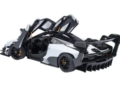 McLaren Senna GTR Silica White with Black Top 1/18 Model Car by Autoart