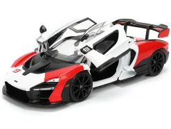 McLaren Senna Red and White with Carbon Hood and Top