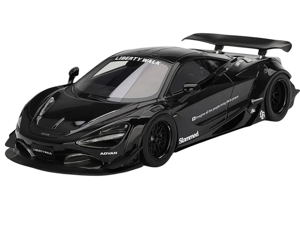 McLaren 720S "LB-Works" Black "Tokyo Auto Salon 2024" 1/18 Model Car by Top Speed