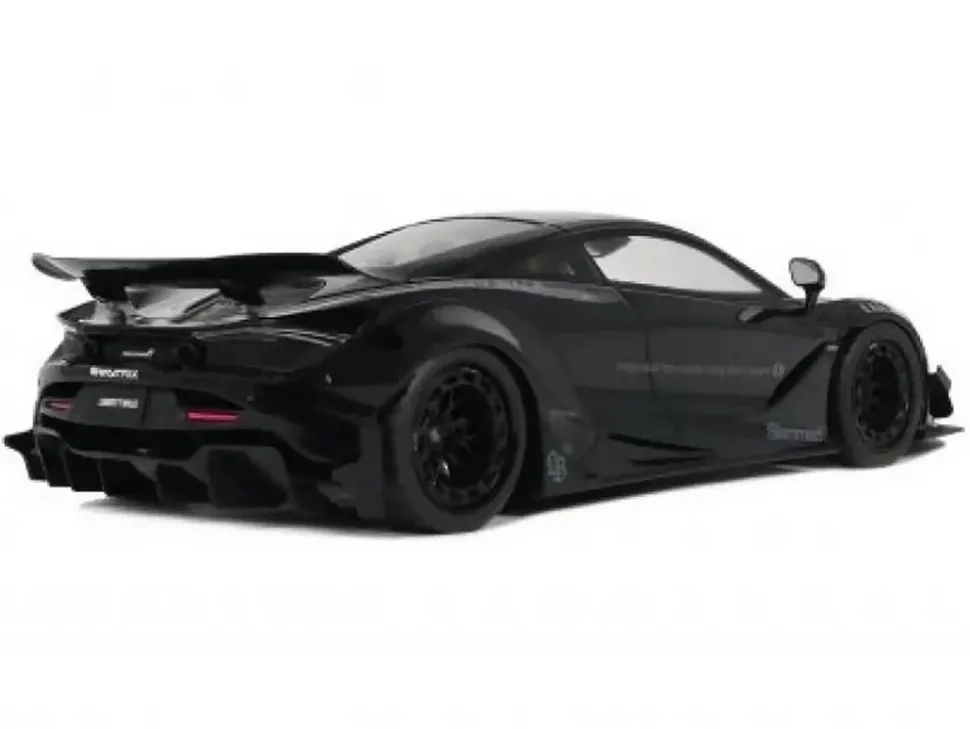 2023 McLaren 720S "LB-Works - Liberty Walk" Black 1/18 Model Car by GT Spirit