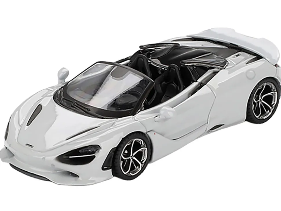 McLaren 750S Spider Cirrus Gray Limited Edition 1/64 Diecast Model Car by Mini GT
