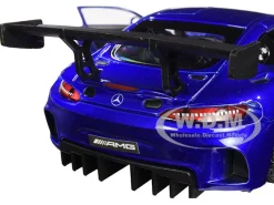 Mercedes AMG GT3 Bright Blue 1/24 Diecast Model Car Motormax 73386