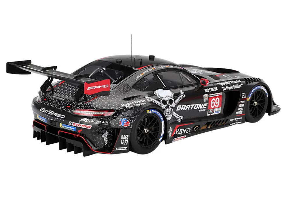 Mercedes-AMG GT3 EVO #69 Anthony Bartone - Maxime Martin - Fabian Schiller - Luca Stolz "GetSpeed" IMSA "24 Hours of Daytona" (2025) 1/18 Model Car by Top Speed