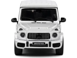 2022 Mercedes-Benz AMG G63 Diamond White Metallic with Graphics 1/43 Diecast Model Car by Solido