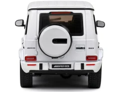 2022 Mercedes-Benz AMG G63 Diamond White Metallic with Graphics 1/43 Diecast Model Car by Solido