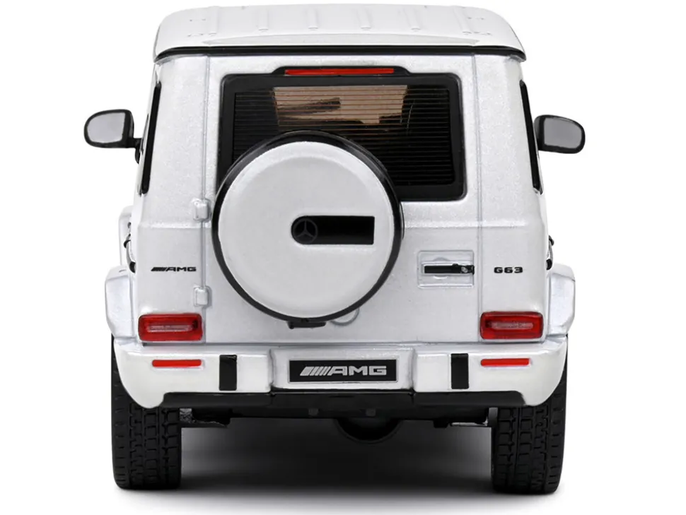 2022 Mercedes-Benz AMG G63 Diamond White Metallic with Graphics 1/43 Diecast Model Car by Solido