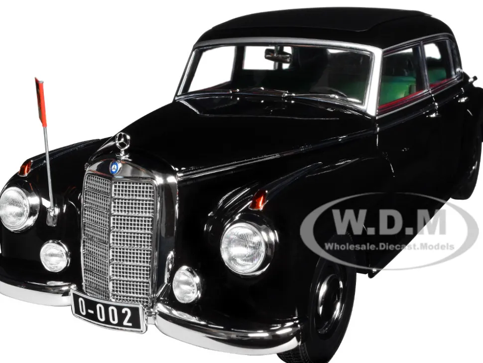 1955 Mercedes Benz 300 Black German Chancellor Konrad Adenauer 1/18 Diecast Model Car Norev 183707