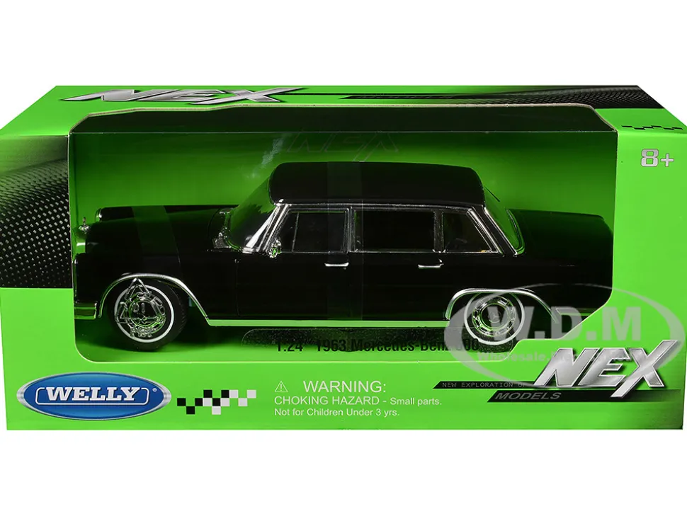 1963 Mercedes-Benz 600 Black "NEX Models" Series 1/24 Diecast Model Car by Welly