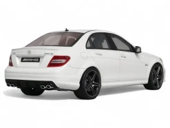 2007 Mercedes-Benz C63 AMG Diamond White 1/18 Model Car by GT Spirit