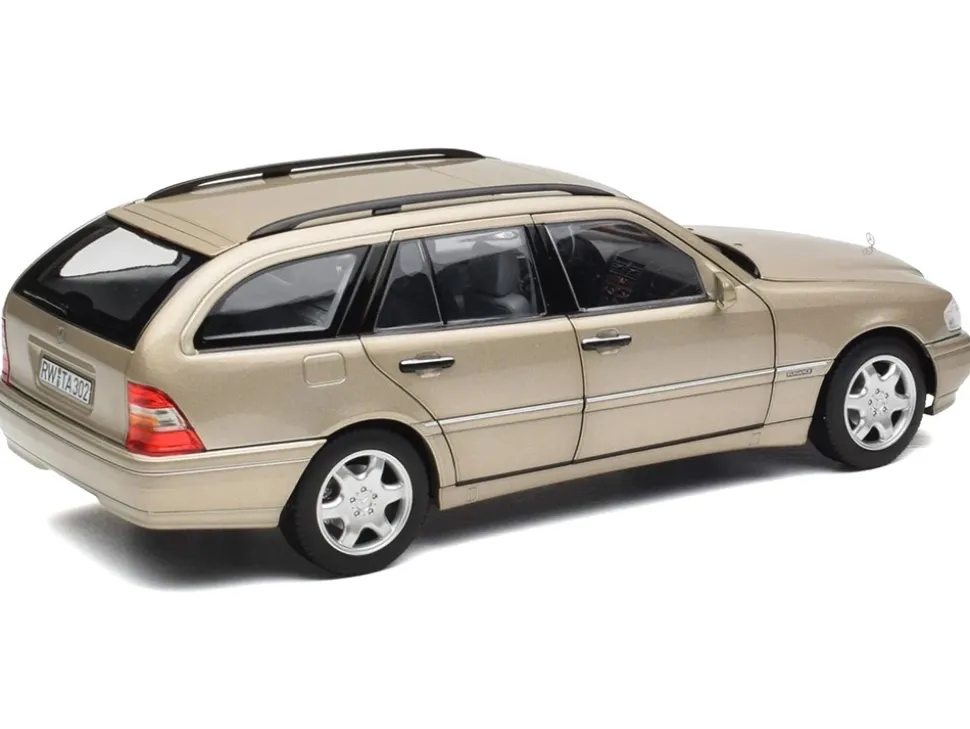 1997 Mercedes-Benz C-Class T-Model Smoke Silver Metallic 1/18 Diecast Model Car by Norev