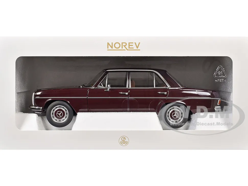 1968 Mercedes-Benz 200 Dark Red Brown 1/18 Diecast Model Car by Norev