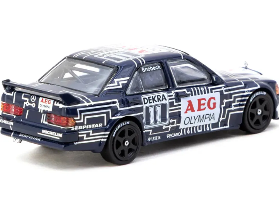Mercedes-Benz 190 E 2.5-16 EVO 1 #11 Dany Snobeck "Deutsche Tourenwagen Meisterschaft (DTM)" (1989) "Global64" Series 1/64 Diecast Model by Tarmac Works