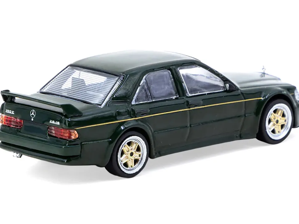 Mercedes-Benz 190 E 2.5-16 EVO 1 "Toyo Tires" Dark Green "Global64" Series 1/64 Diecast Model by Tarmac Works