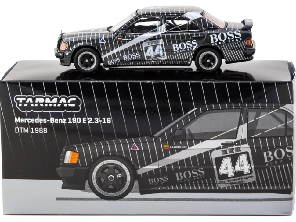 Mercedes-Benz 190 E 2.3-16 #44 Johnny Cecotto "Deutsche Tourenwagen Meisterschaft (DTM)" (1988) "Global64" Series 1/64 Diecast Model by Tarmac Works