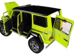 Mercedes Benz G500 4X4 2 Electric Beam Yellow 1/18 Model Car Autoart 76319