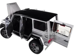 Mercedes Benz G500 4X4 2 Silver 1/18 Model Car Autoart 76318