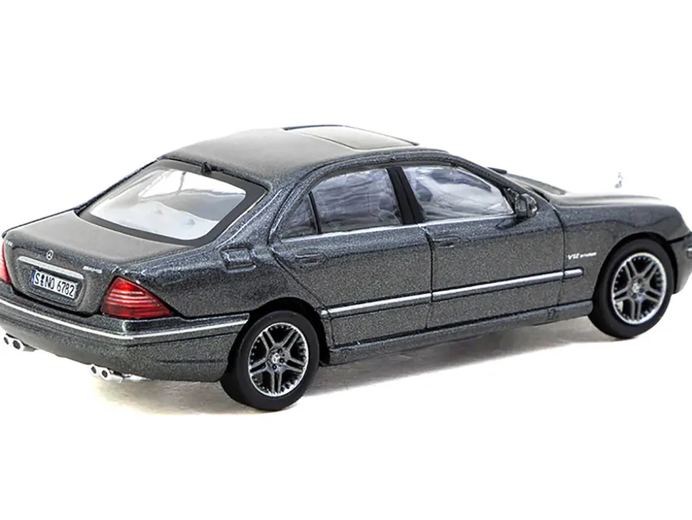 Mercedes-Benz S 65 AMG Tectite Gray Metallic "Global64" Series 1/64 Diecast Model by Tarmac Works