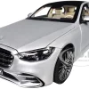 2021 Mercedes-Benz S-Class AMG Line Silver Metallic with Sunroof 1/18 Diecast Model Car by Norev