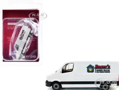 Mercedes-Benz Sprinter Van White "Roger's Plumbing-Heating & Air Conditioning" 1/87 (HO) Plastic Model Car by Promotex