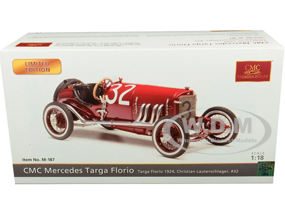 Mercedes Benz Targa Florio #32 Christian Lautenschlager Targa Florio 1924 Limited Edition 600 pieces Worldwide 1/18 Diecast Model Car CMC 187