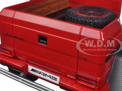Mercedes G63 AMG 6X6 Red 1/18 Model Car Autoart 76304