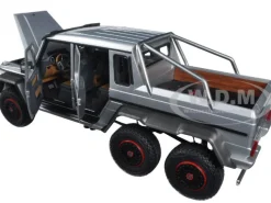 Mercedes G63 AMG 6X6 Silver 1/18 Model Car Autoart 76301