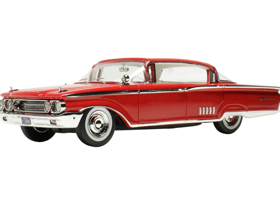 1960 Mercury Park Lane 4 Door Sedan Signal Red with White Interior Limited Edition to 200 pieces Worldwide 1/43 Model Car by Goldvarg Collection