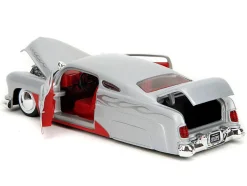 1951 Mercury Silver Metallic and Red with Flame Graphics and Red Interior 