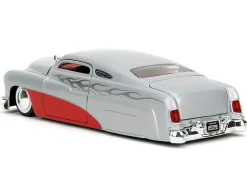 1951 Mercury Silver Metallic and Red with Flame Graphics and Red Interior 