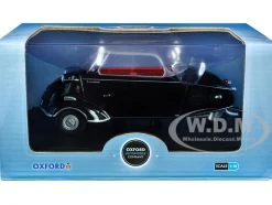 Messerschmitt KR200 Bubble Top Black Red Interior 1/18 Diecast Model Car Oxford Diecast 18MBC007